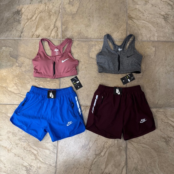 COPY PAIR NIKE PRO SPORTS BRAS Size M PAIR NIKE RUNNING